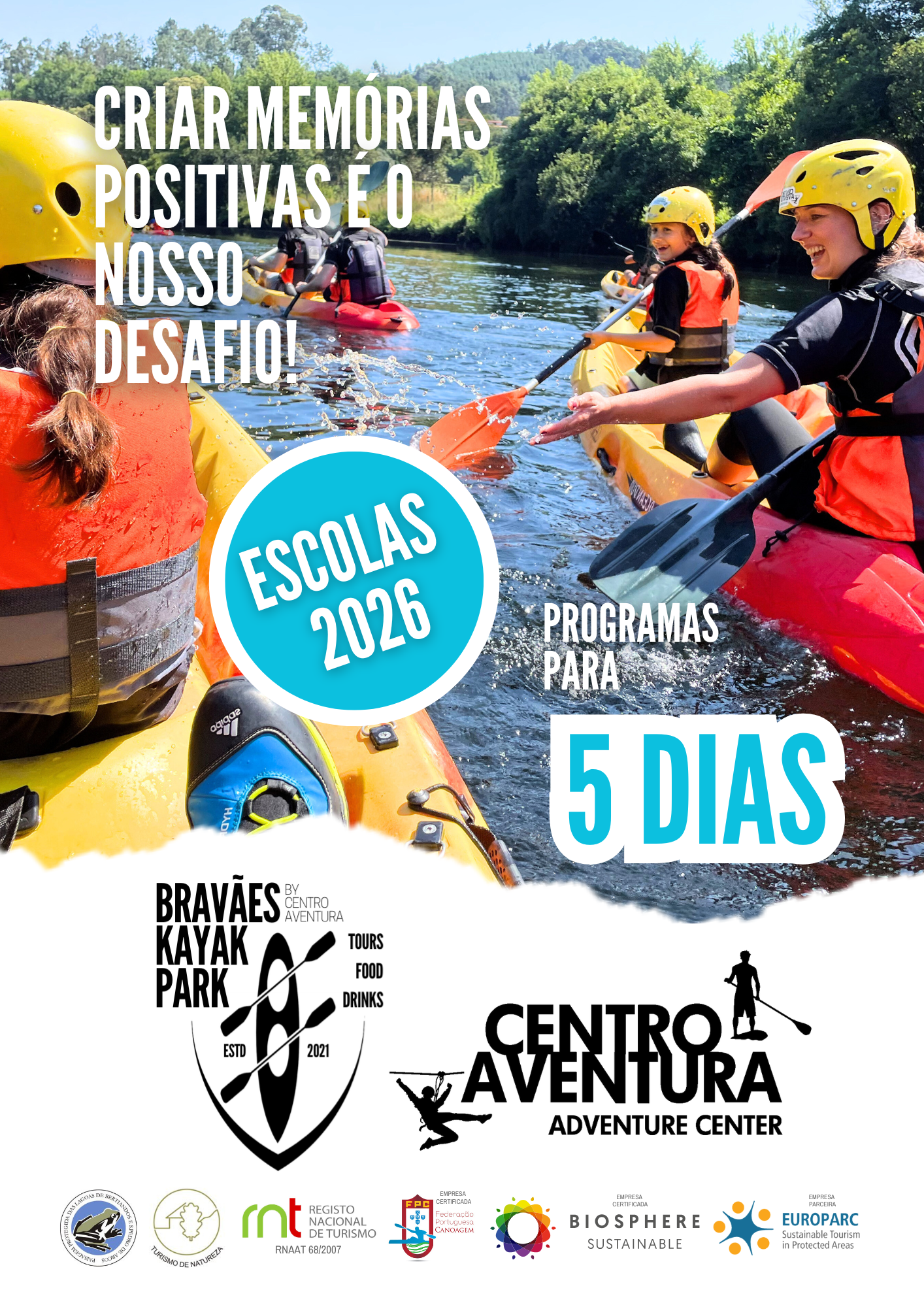 Centro Aventura - Programas para Escolas - 5 dias Centro Aventura - Programas para Escolas - 5 dias
